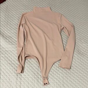 Express Pink Long Sleeve Bodysuit